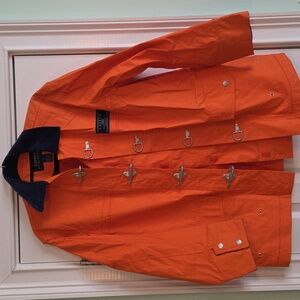 Orange raincoat